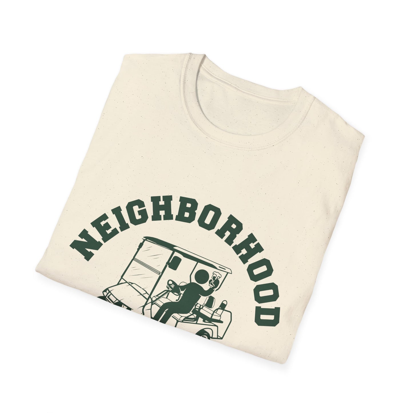 Neighborhood Watch Golf Cart Unisex Softstyle T-Shirt