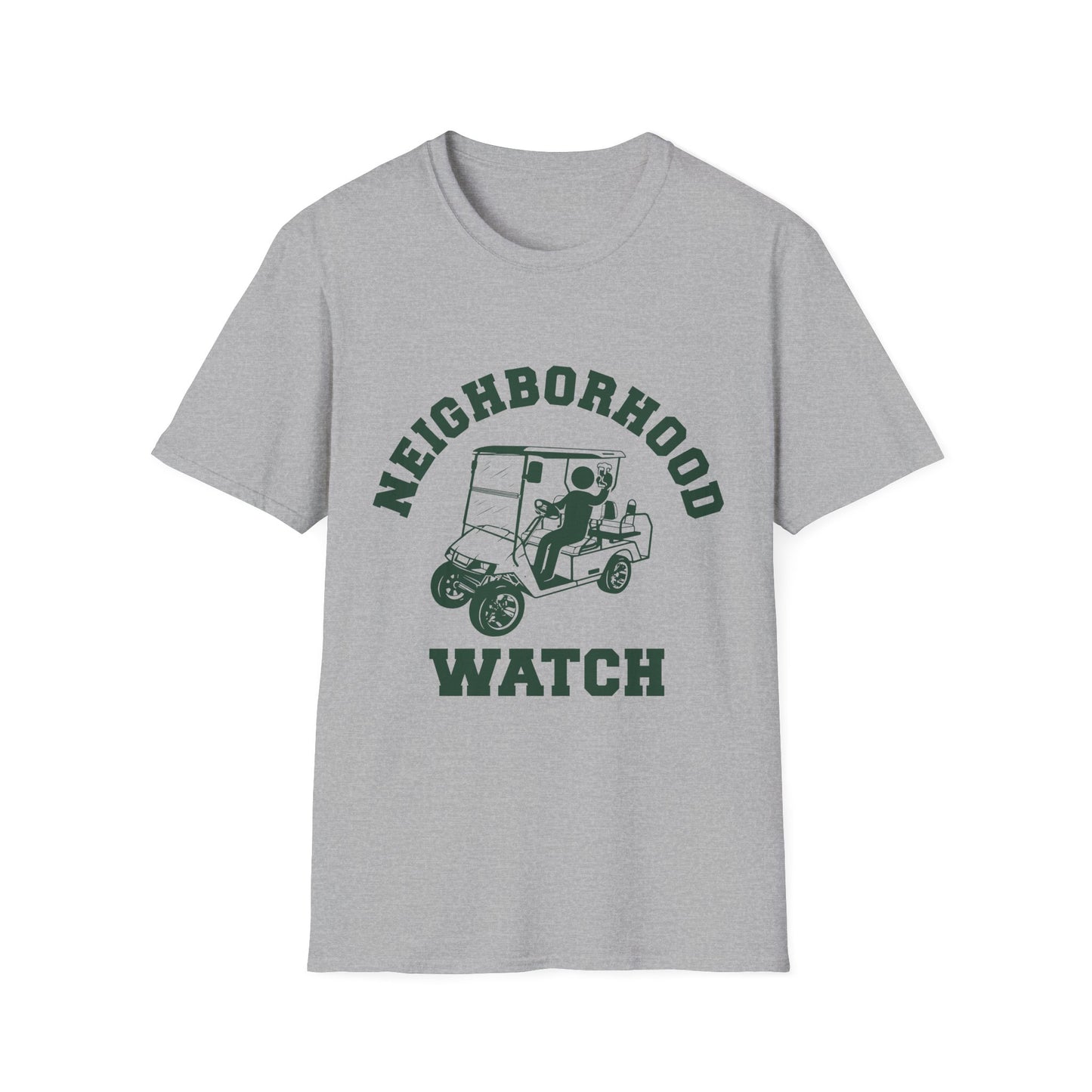 Neighborhood Watch Golf Cart Unisex Softstyle T-Shirt