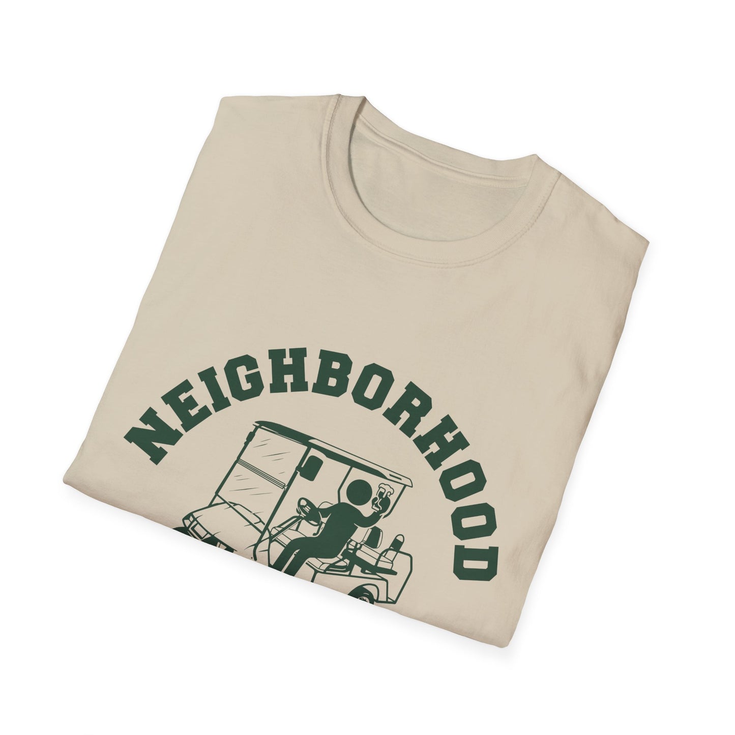 Neighborhood Watch Golf Cart Unisex Softstyle T-Shirt