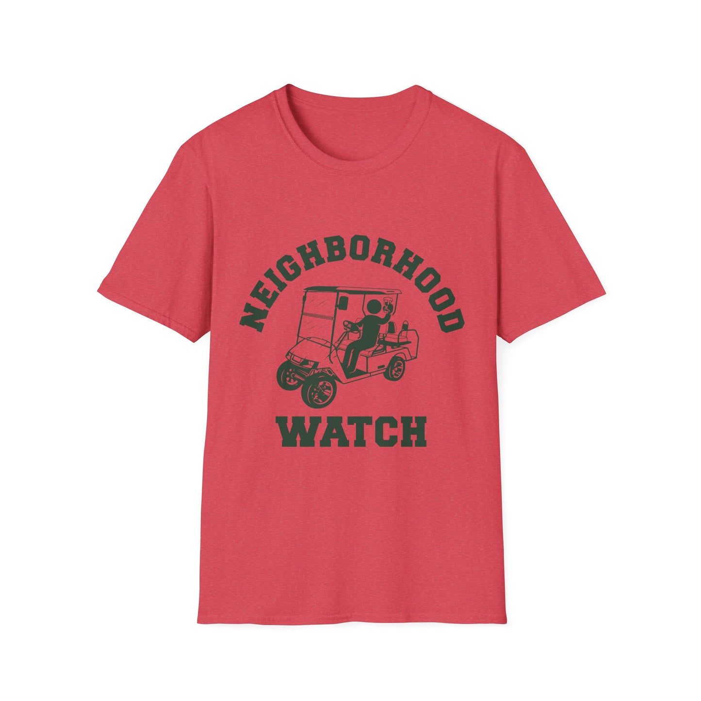 Neighborhood Watch Golf Cart Unisex Softstyle T-Shirt