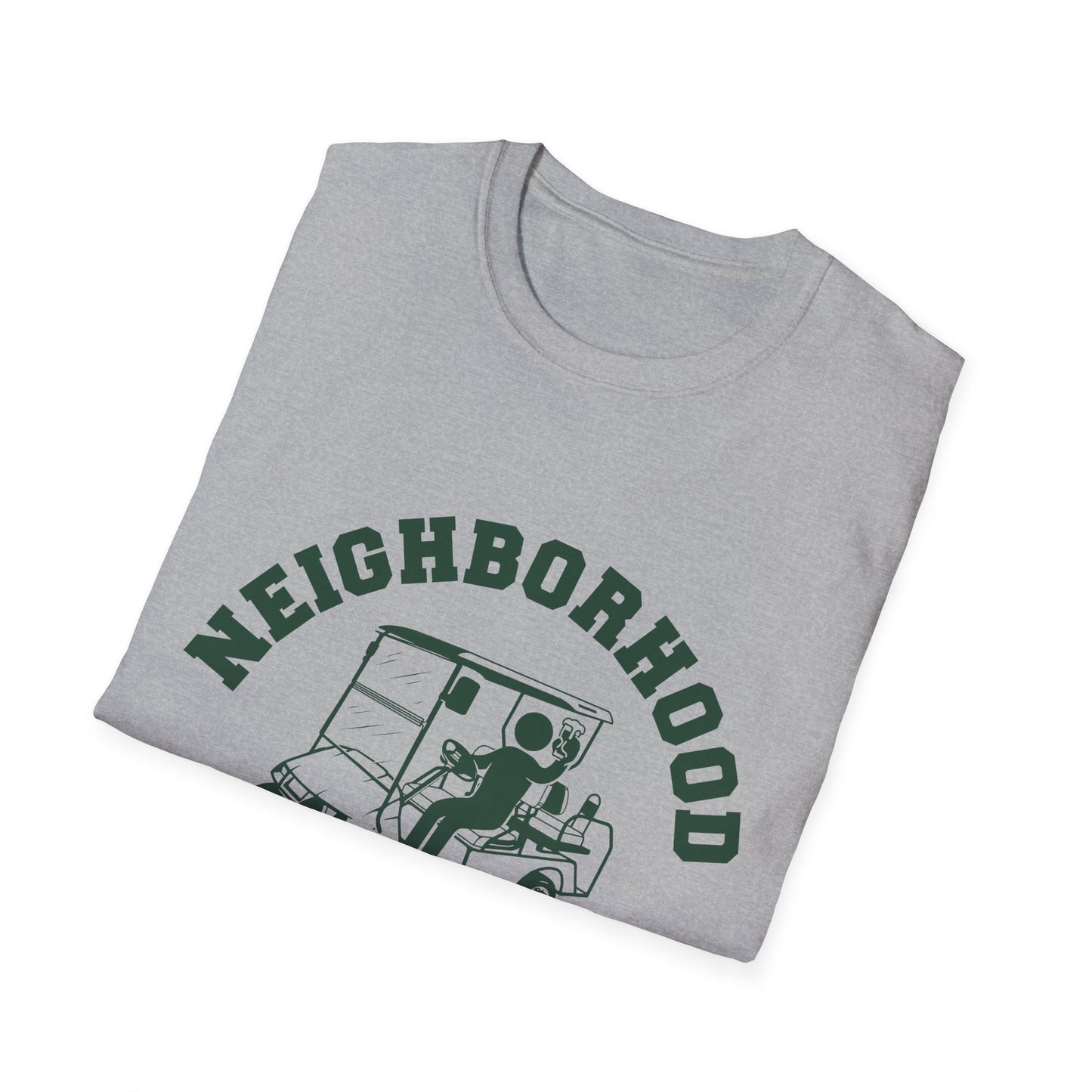 Neighborhood Watch Golf Cart Unisex Softstyle T-Shirt