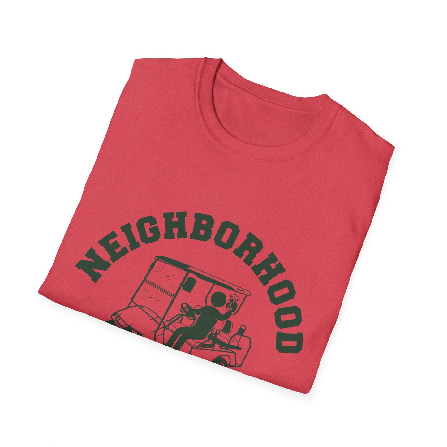 Neighborhood Watch Golf Cart Unisex Softstyle T-Shirt