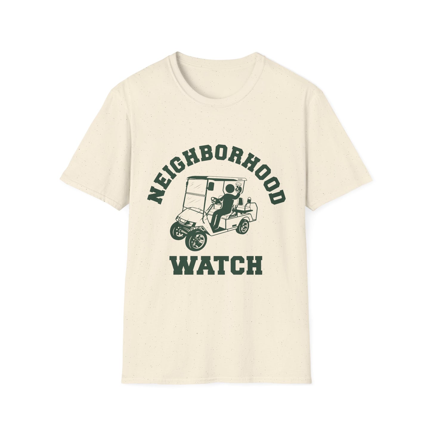 Neighborhood Watch Golf Cart Unisex Softstyle T-Shirt
