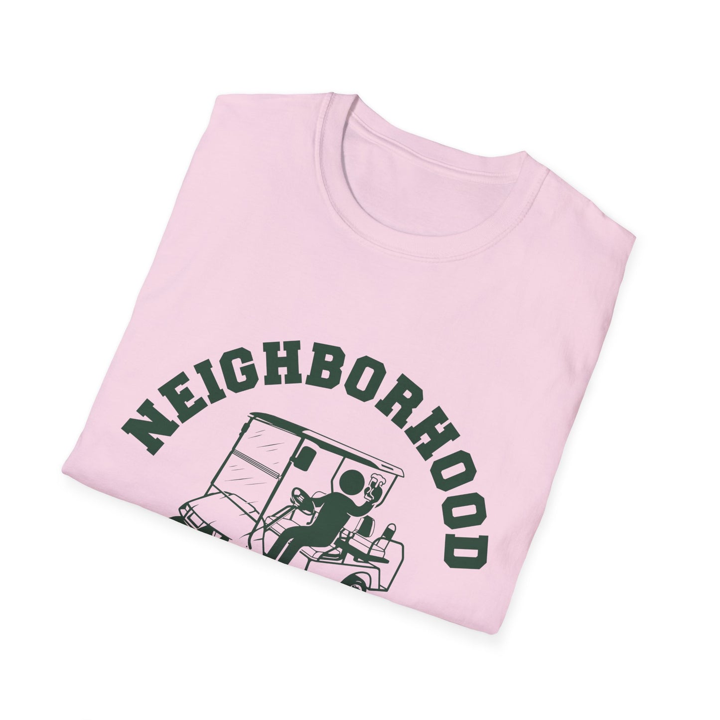 Neighborhood Watch Golf Cart Unisex Softstyle T-Shirt
