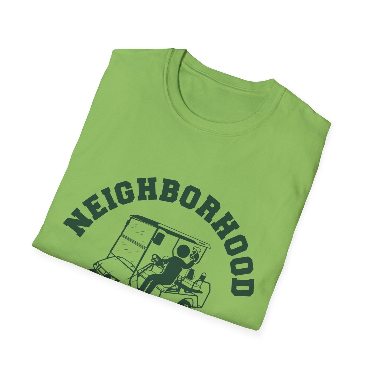Neighborhood Watch Golf Cart Unisex Softstyle T-Shirt