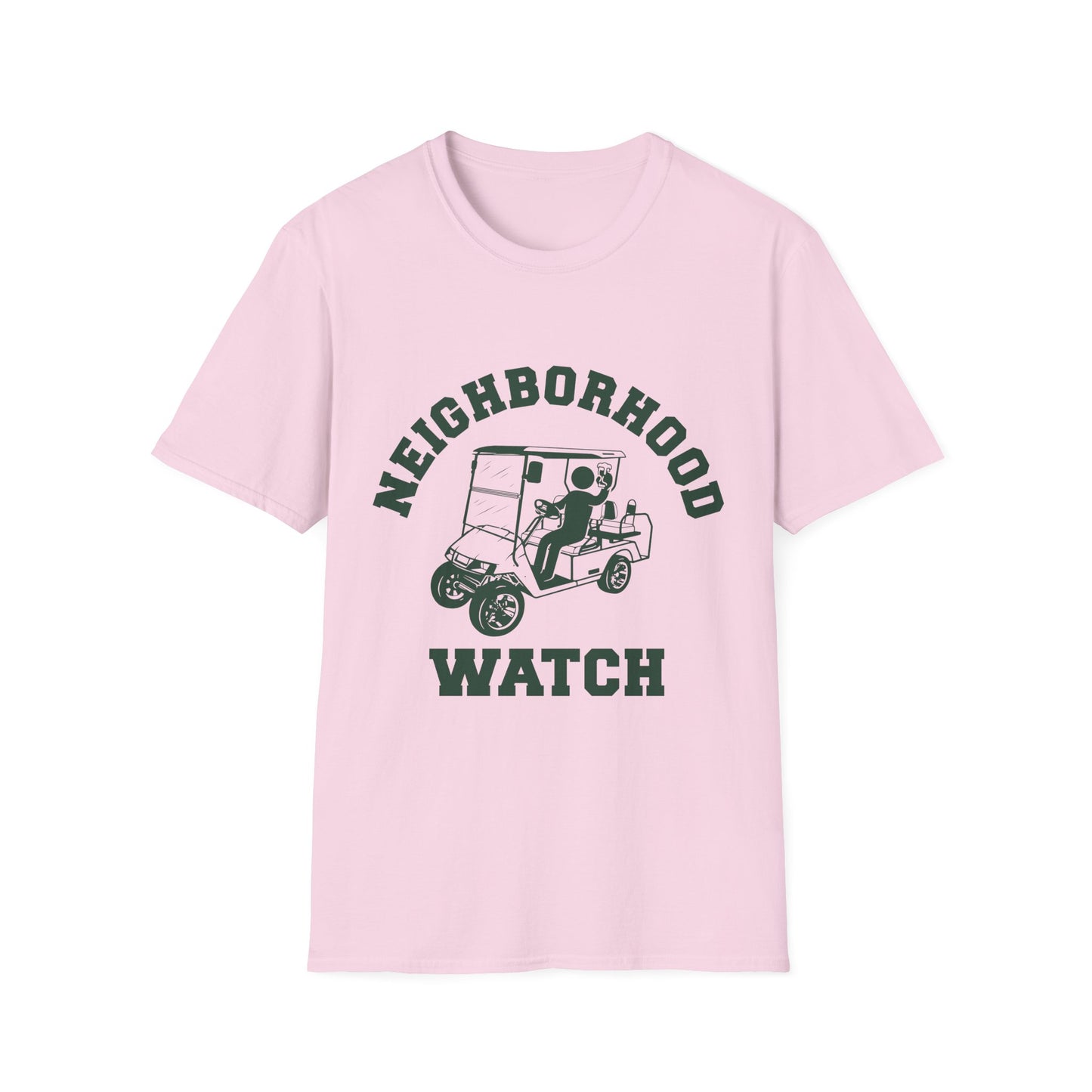 Neighborhood Watch Golf Cart Unisex Softstyle T-Shirt