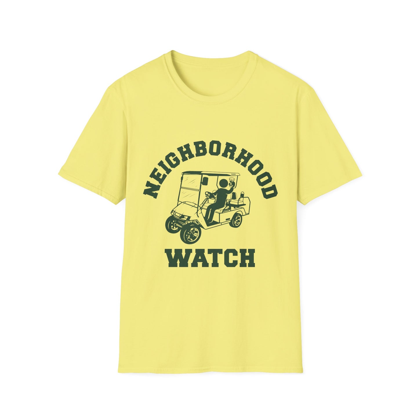 Neighborhood Watch Golf Cart Unisex Softstyle T-Shirt