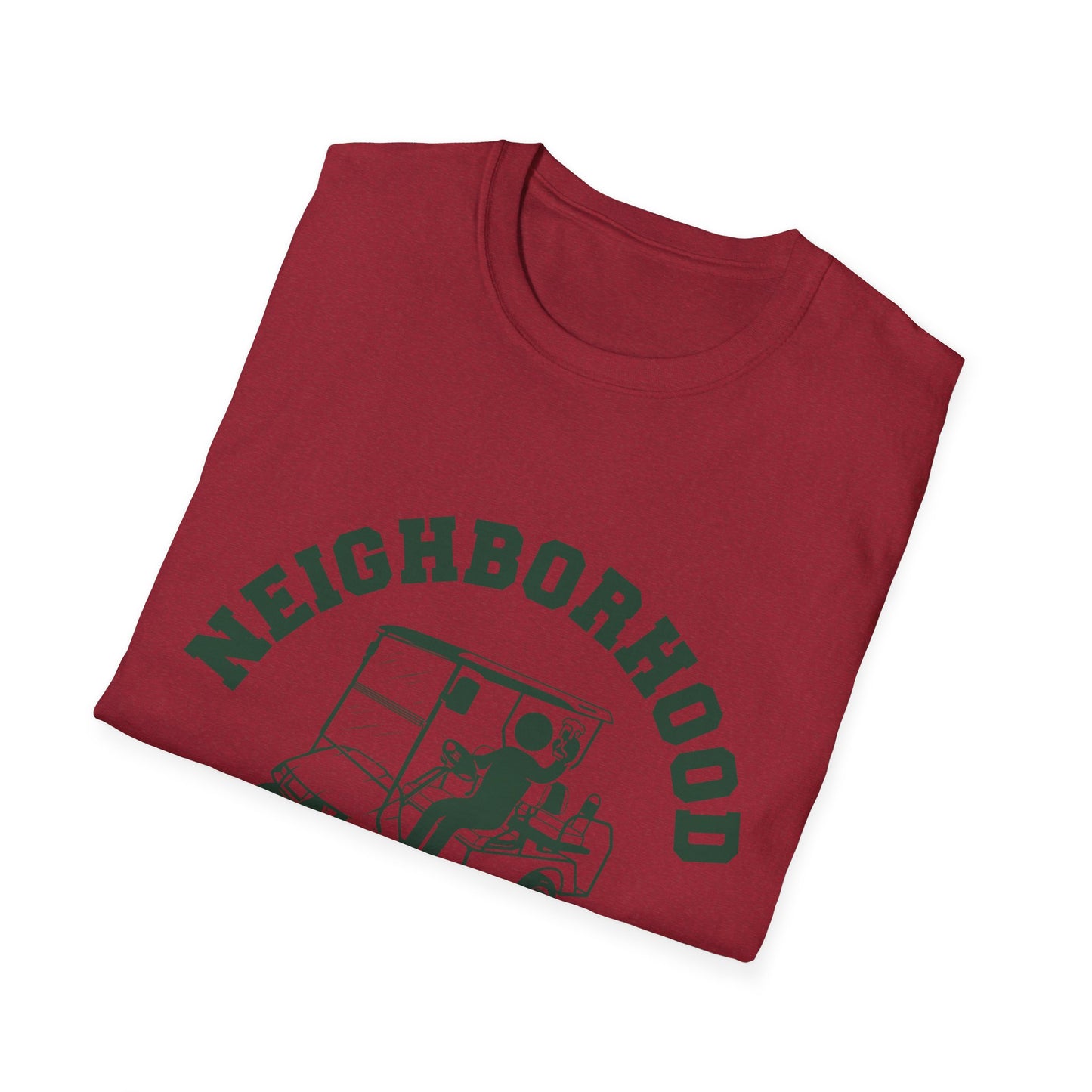 Neighborhood Watch Golf Cart Unisex Softstyle T-Shirt