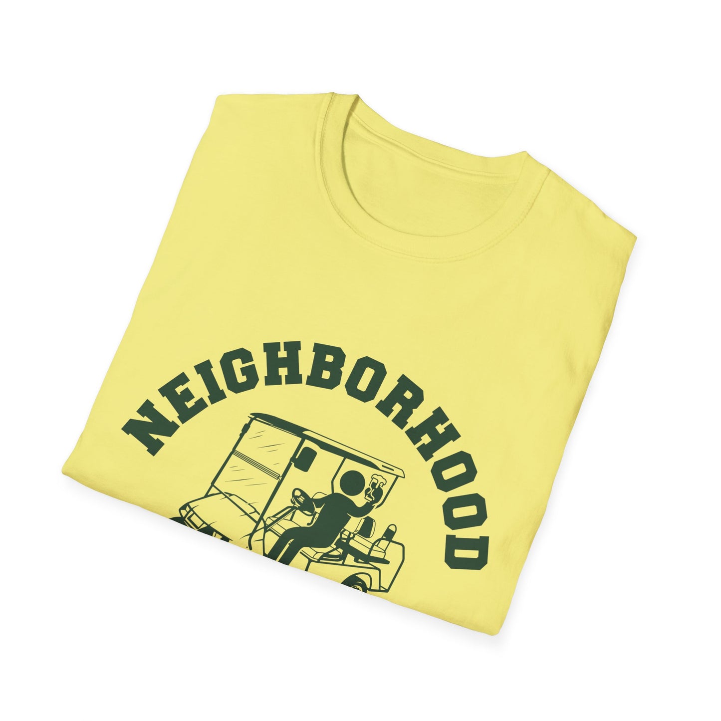 Neighborhood Watch Golf Cart Unisex Softstyle T-Shirt