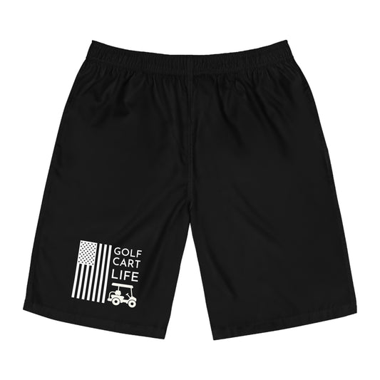 Men's Golf Cart Life Board Shorts - Perfect for Summer Fun