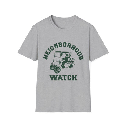 Neighborhood Watch Golf Cart Unisex Softstyle T-Shirt