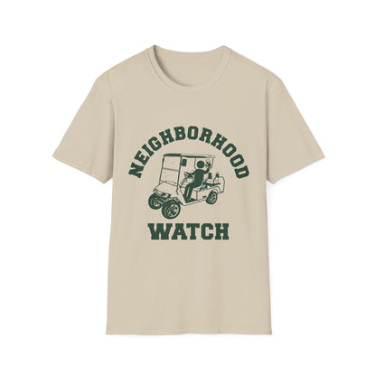 Neighborhood Watch Golf Cart Unisex Softstyle T-Shirt