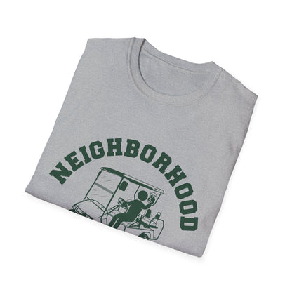 Neighborhood Watch Golf Cart Unisex Softstyle T-Shirt