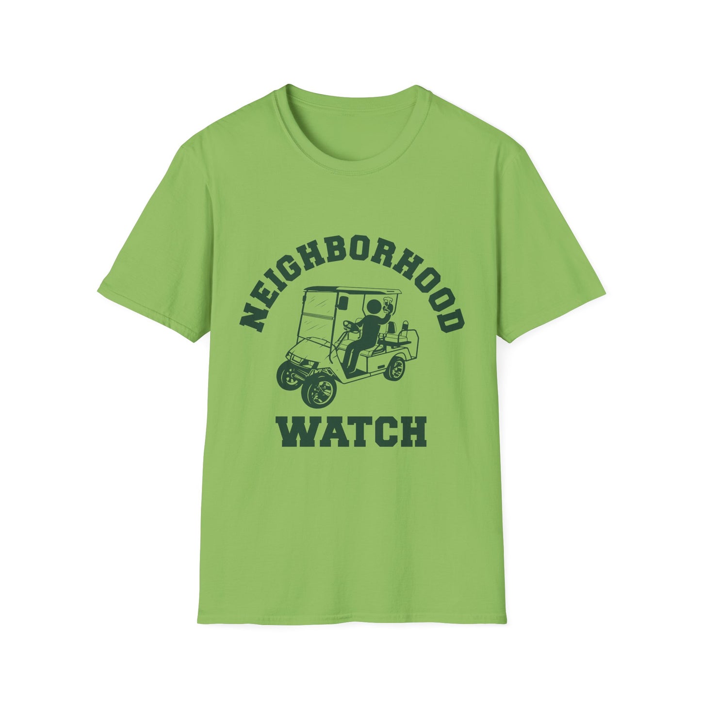 Neighborhood Watch Golf Cart Unisex Softstyle T-Shirt