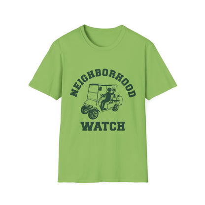 Neighborhood Watch Golf Cart Unisex Softstyle T-Shirt