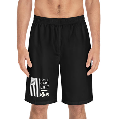 Men's Golf Cart Life Board Shorts - Perfect for Summer Fun
