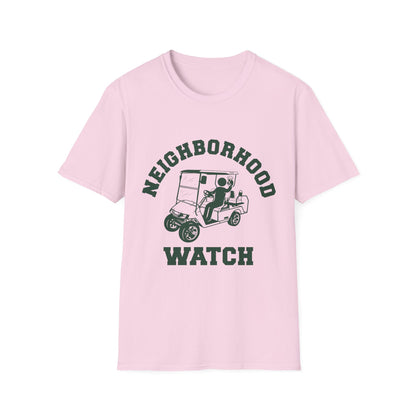 Neighborhood Watch Golf Cart Unisex Softstyle T-Shirt